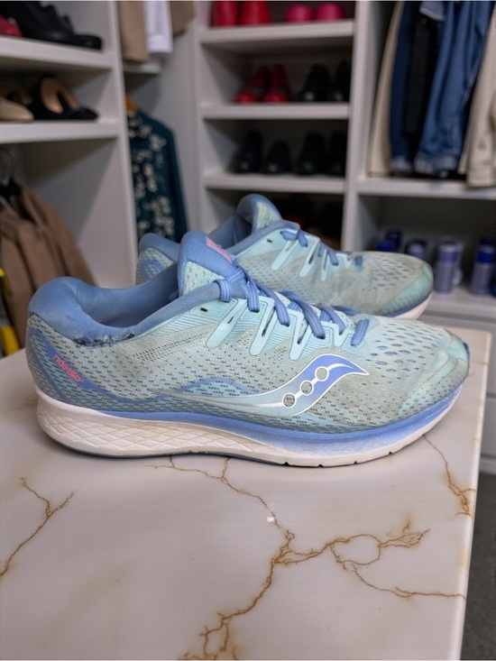Saucony Shoes - Saucony Ride ISO 2 Women's Running Shoes Blue Athletic Sneakers Size 9.5 10515-1